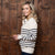 Midlands Striped Pullover Knit Ivory