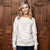 Embellished Skull Pullover Sweatshirt Ivory