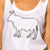 Nguni Lurex Outline Tank Pelican