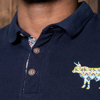 Ndebele Nguni Regular Fit PK Polo Midnight