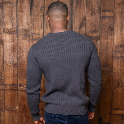 Karkloof Ribbed Pullover Knit Gravel