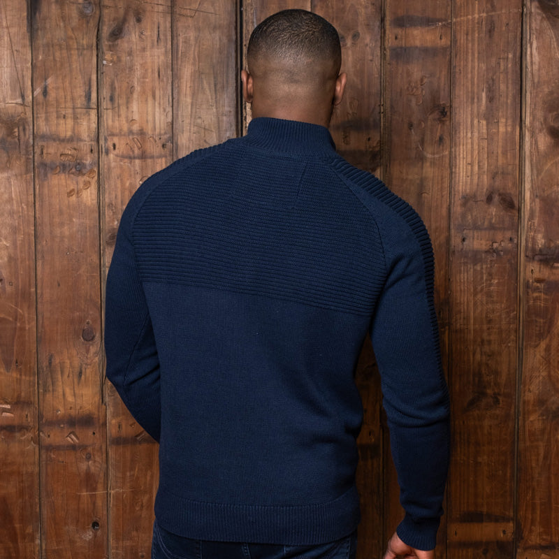 Ceres Quarter Zip Pullover Knit Midnight