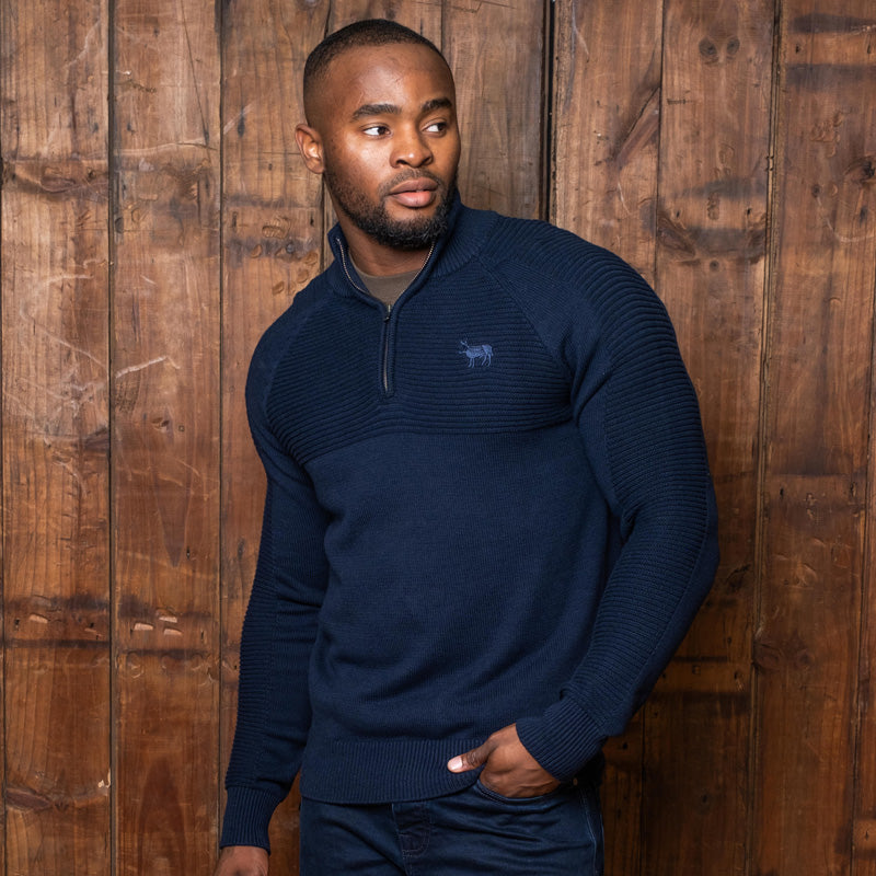 Ceres Quarter Zip Pullover Knit Midnight