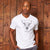 Technical Lines Skull V-Neck Tee Pelican