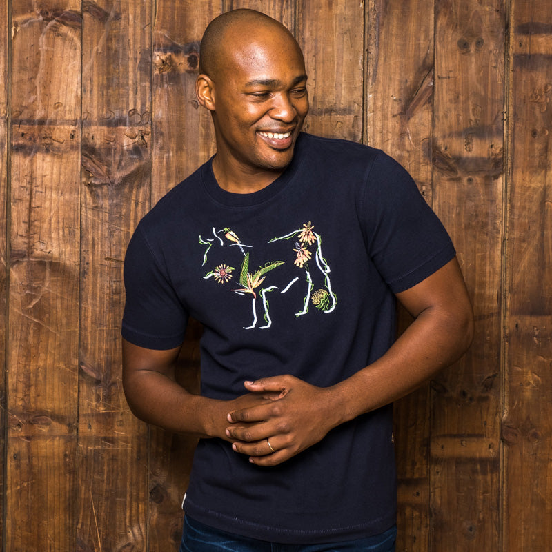 Kingsley Heath Flora Nguni Crew Tee Midnight