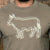 Triple Outline Nguni Crew Tee Fatigue