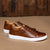 Kingsley Heath S Solid Nguni Overlay Sneaker Tan/White