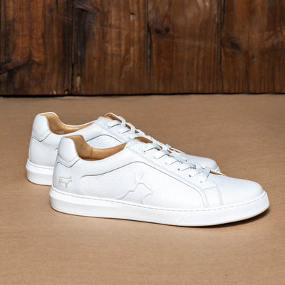 Kingsley Heath S Solid Nguni Overlay Sneaker White/White