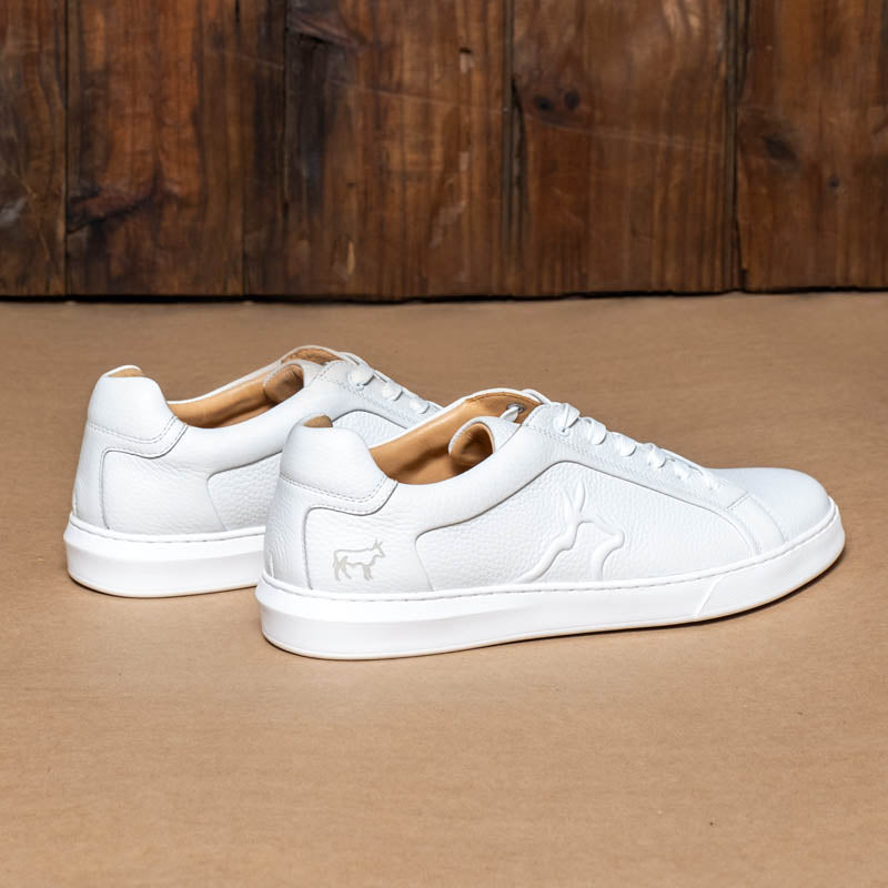 Kingsley Heath S Solid Nguni Overlay Sneaker White/White