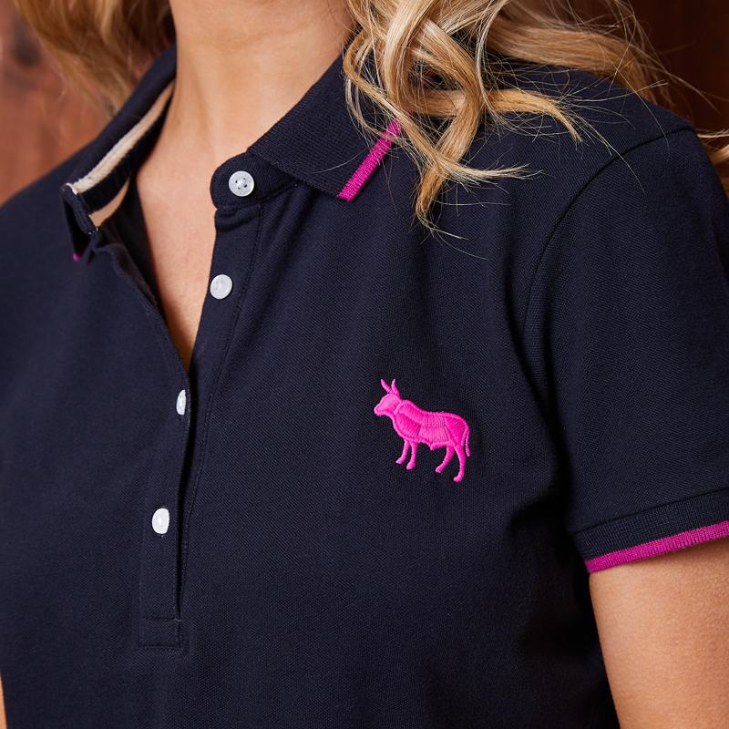 Glam Tipped Polo Midnight