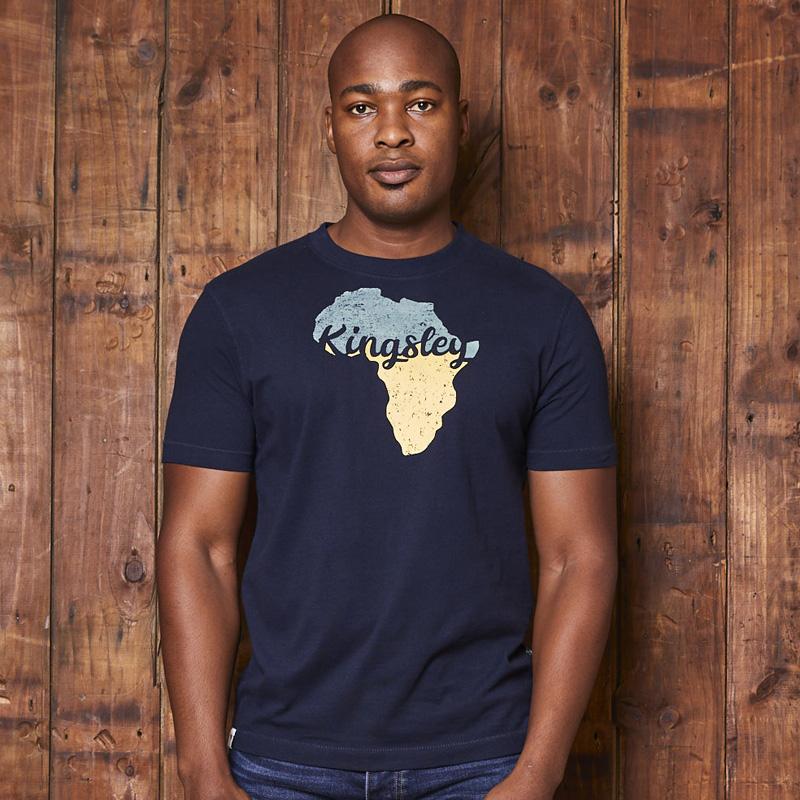 Two Tone Africa Crew Tee Midnight