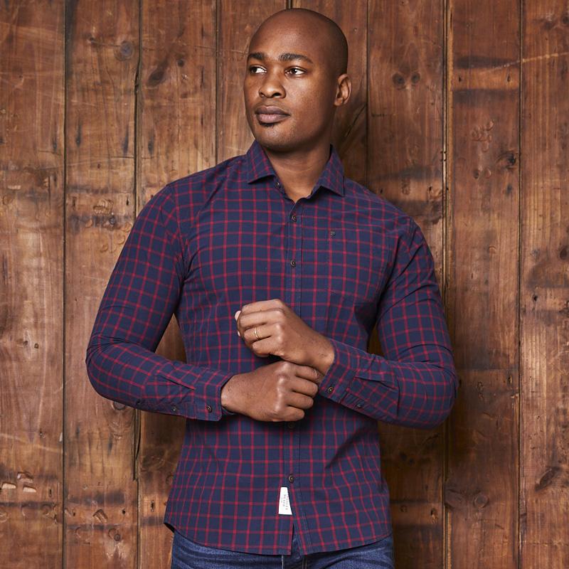 Franschhoek Escape Slim Fit Shirt Midnight