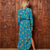 Giraffe Journey Shirt Dress Teal