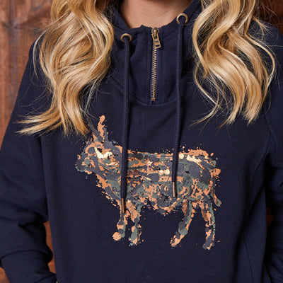 Luxe Nguni Hoodie Midnight