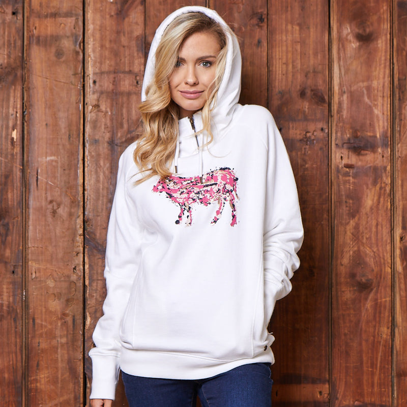 Luxe Nguni Hoodie Pelican