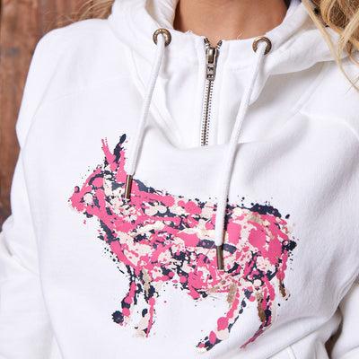 Luxe Nguni Hoodie Pelican