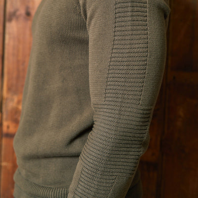 Notties Ribbed Crew Pullover Fatigue