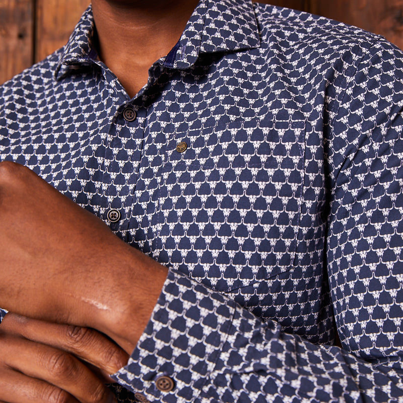 Nguni Classic Slim Fit Shirt Midnight