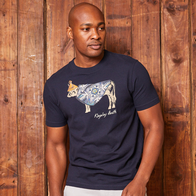 Herdsman Nguni Crew Tee Midnight