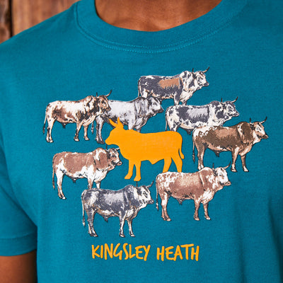 Stand Out Of The Herd Crew Tee Teal