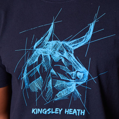 Sketchy Nguni Head Crew Tee Midnight