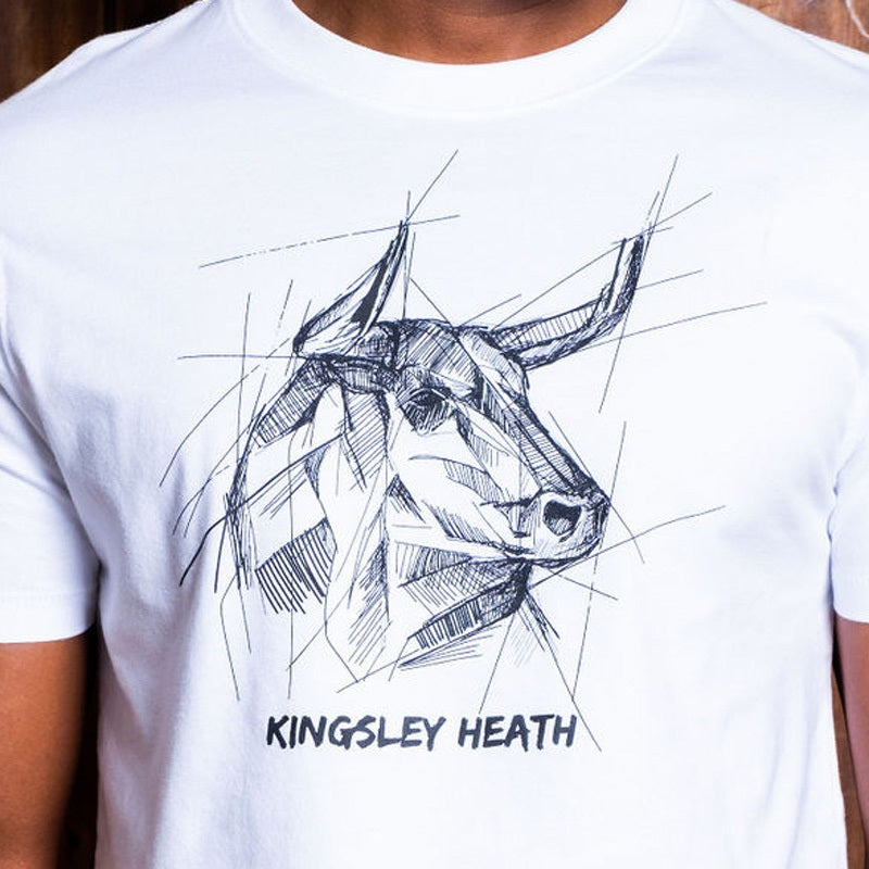 Sketchy Nguni Head Crew Tee Pelican