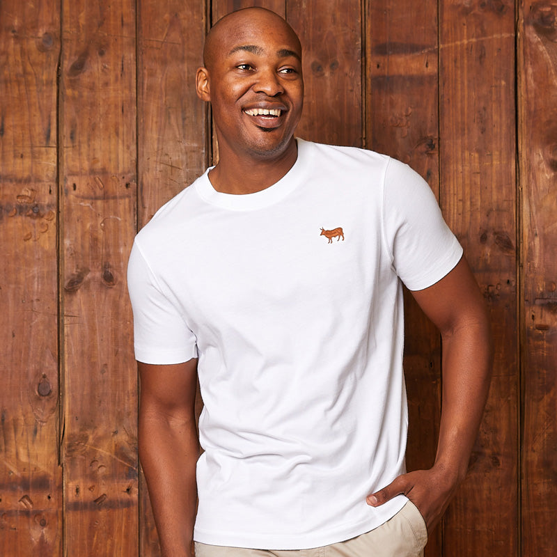 Pop Nguni Crew Tee Pelican