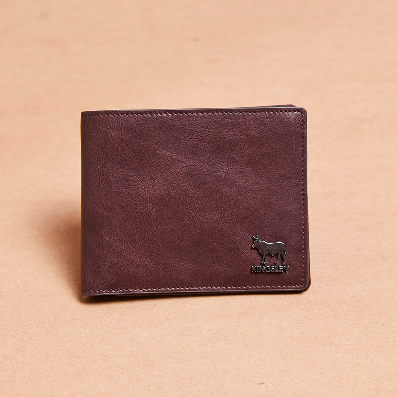 Metal Trim Cardholder Wallet Buffalo