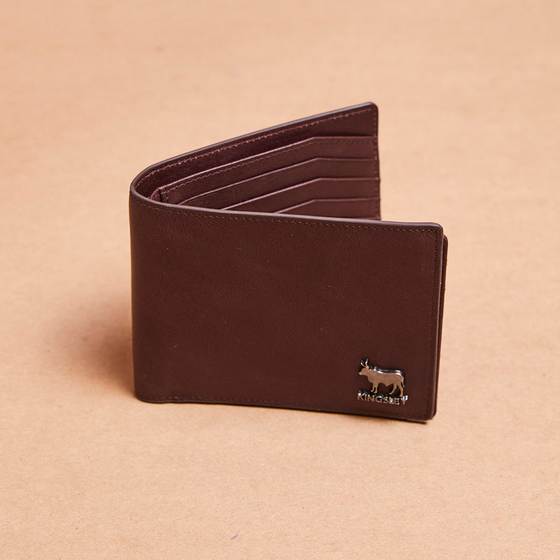 Metal Trim Cardholder Wallet Buffalo