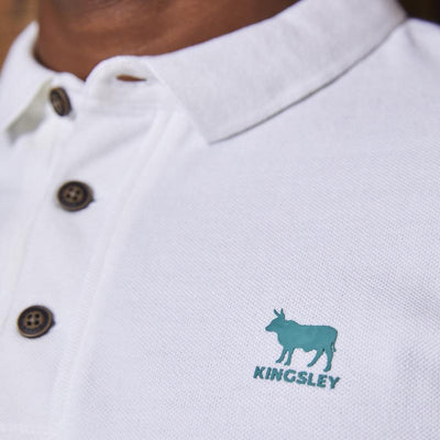 Kingsley Heath Stacked Logo Regular Fit Golfer Pelican